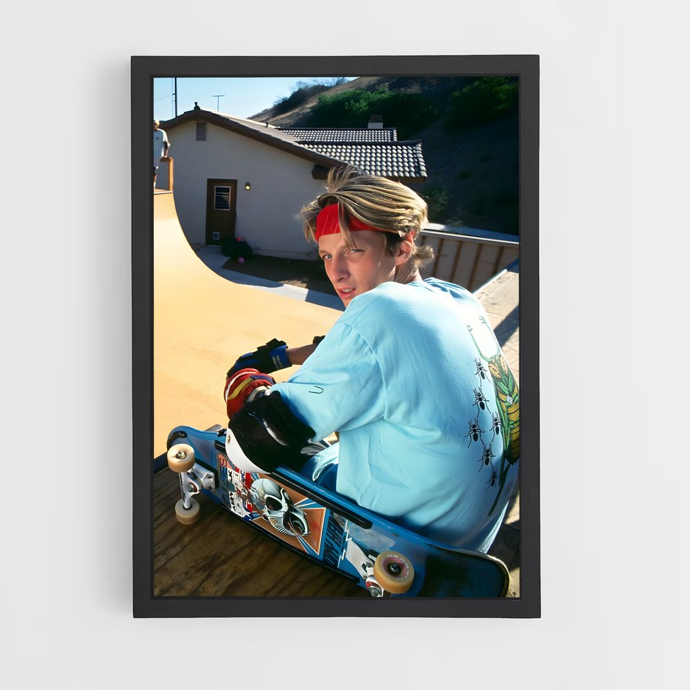 Poster Tony hawk – affiche Skateboard (vue 2)